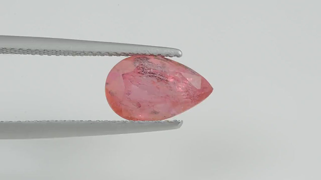 3.81 cts Natural Fancy Pink Sapphire Loose Gemstone Pear Cut