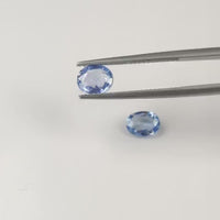 LOTS: Unheated Natural Blue Sapphire Loose Gemstone Oval Cut