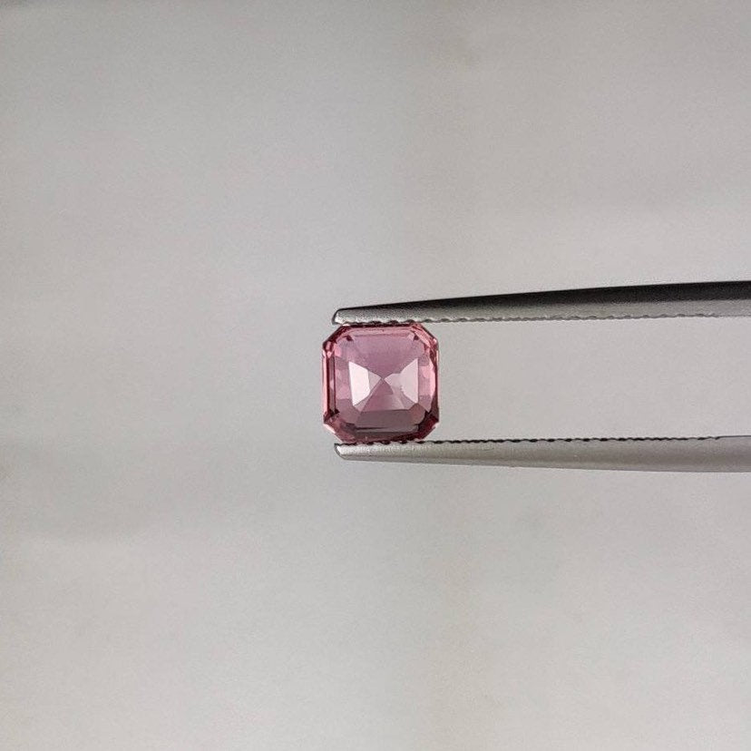 1.26 cts Natural Pink Sapphire Loose Gemstone Square Octagon Cut