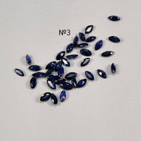 5x2.5 MM Natural Blue Sapphire Marquise Cut | 9 Different Grades | Varieties Of Color & Clarity | Deep / Medium / Pastel Blue | Calibrated