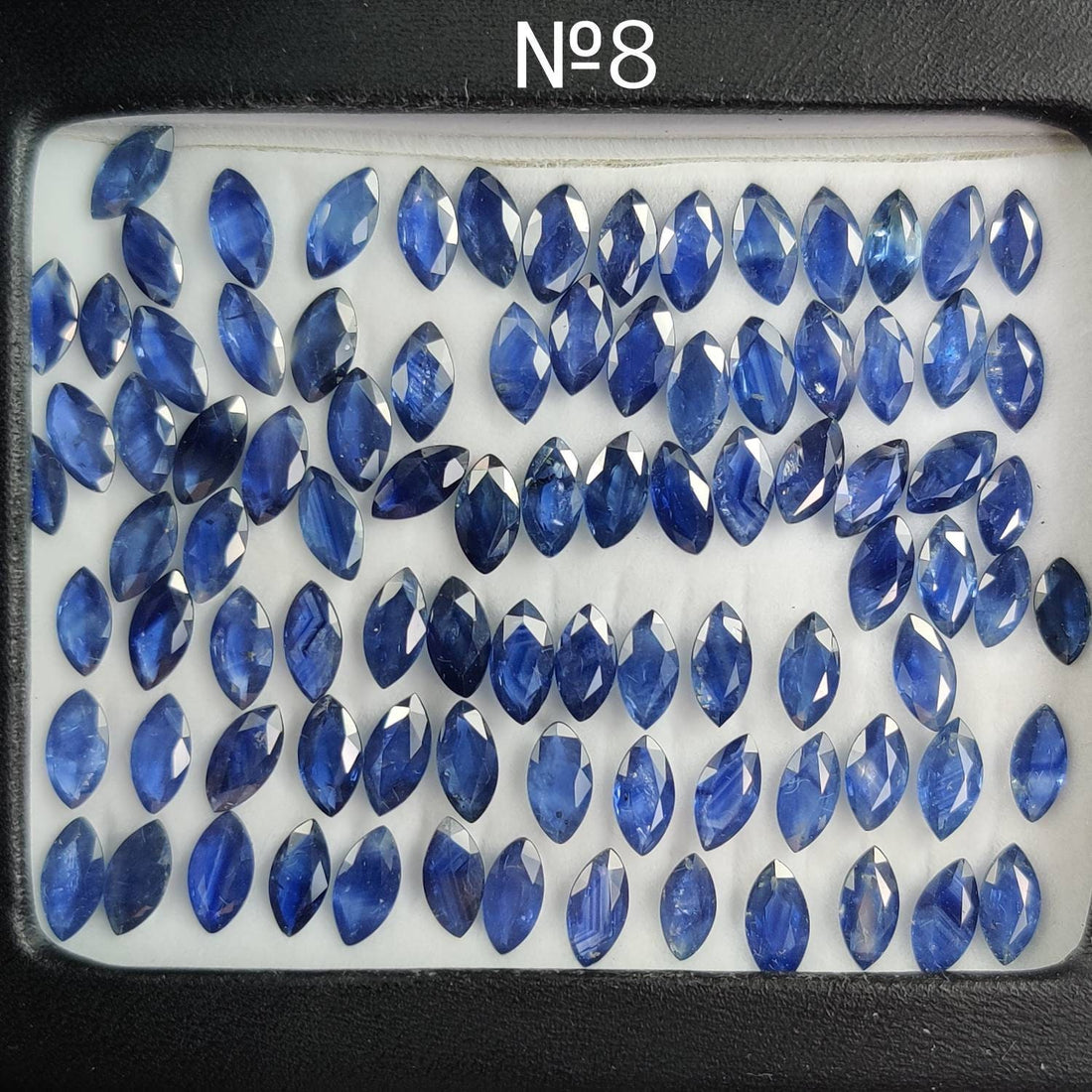 8x4 MM Natural Blue Sapphire Marquise Cut | 9 Different Grades | Varieties Of Color & Clarity | Deep / Medium / Pastel Blue | Calibrated