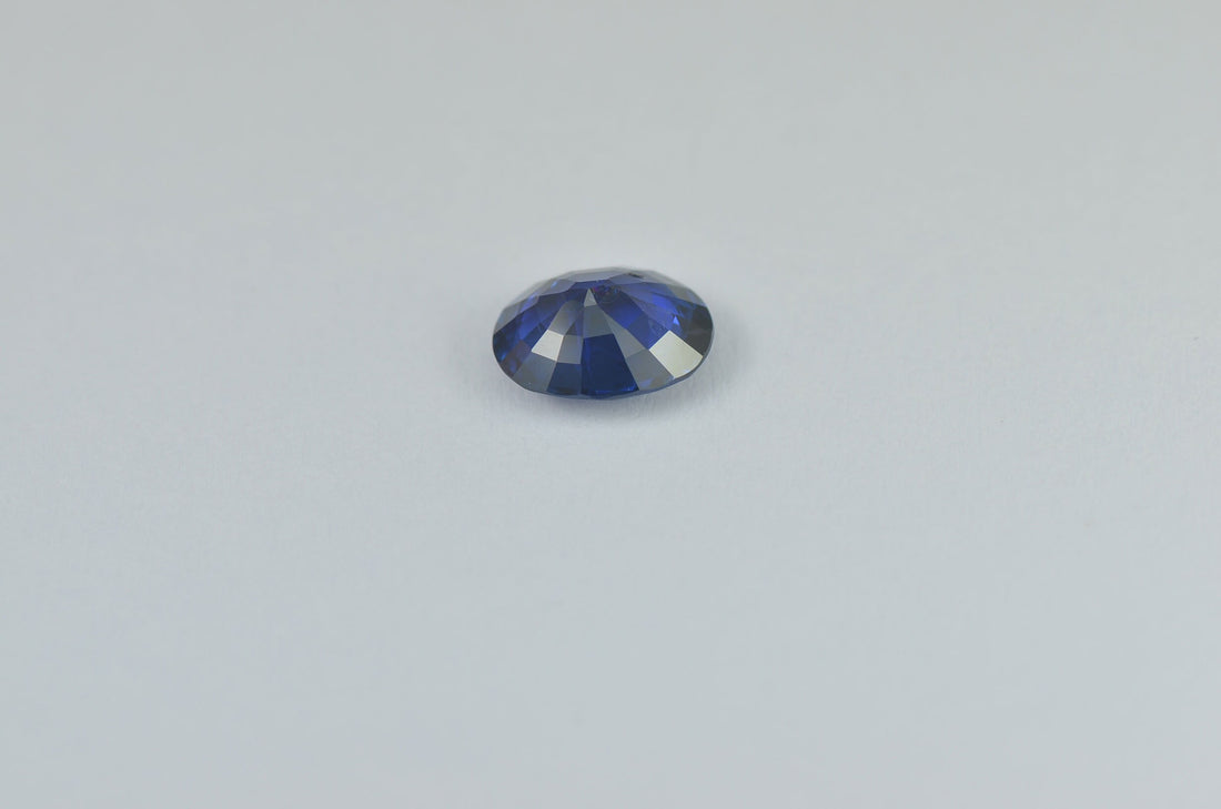 1.43 cts Unheated Natural Blue Sapphire Loose Gemstone Oval Cut Certified