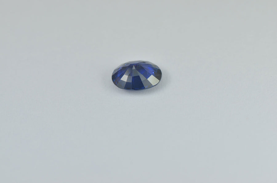 1.43 cts Unheated Natural Blue Sapphire Loose Gemstone Oval Cut Certified