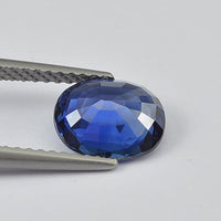 1.96 cts Natural Blue Sapphire Loose Gemstone Oval Cut Certified