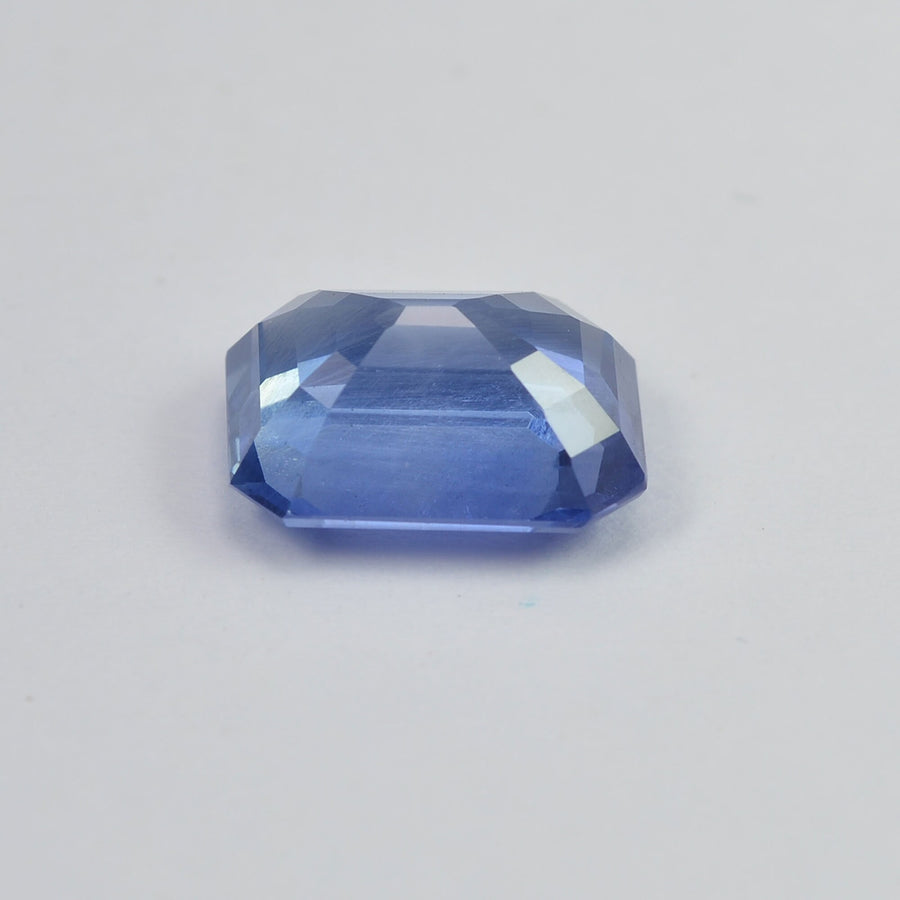 1.89 cts Unheated Natural Blue Sapphire Loose Gemstone Emerald Cut Certified