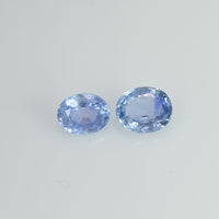 1.69 cts Natural Blue Sapphire Loose Pair Gemstone Oval Cut