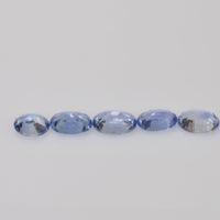 6x4 Natural Calibrated Sri Lanka Blue Sapphire Loose Gemstone Oval Cut