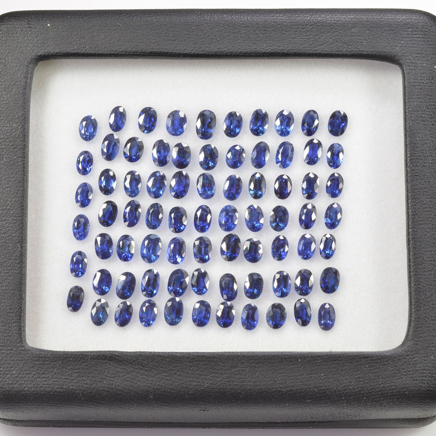 5x3 Natural Calibrated Sri Lanka Blue Sapphire Loose Gemstone Oval Cut