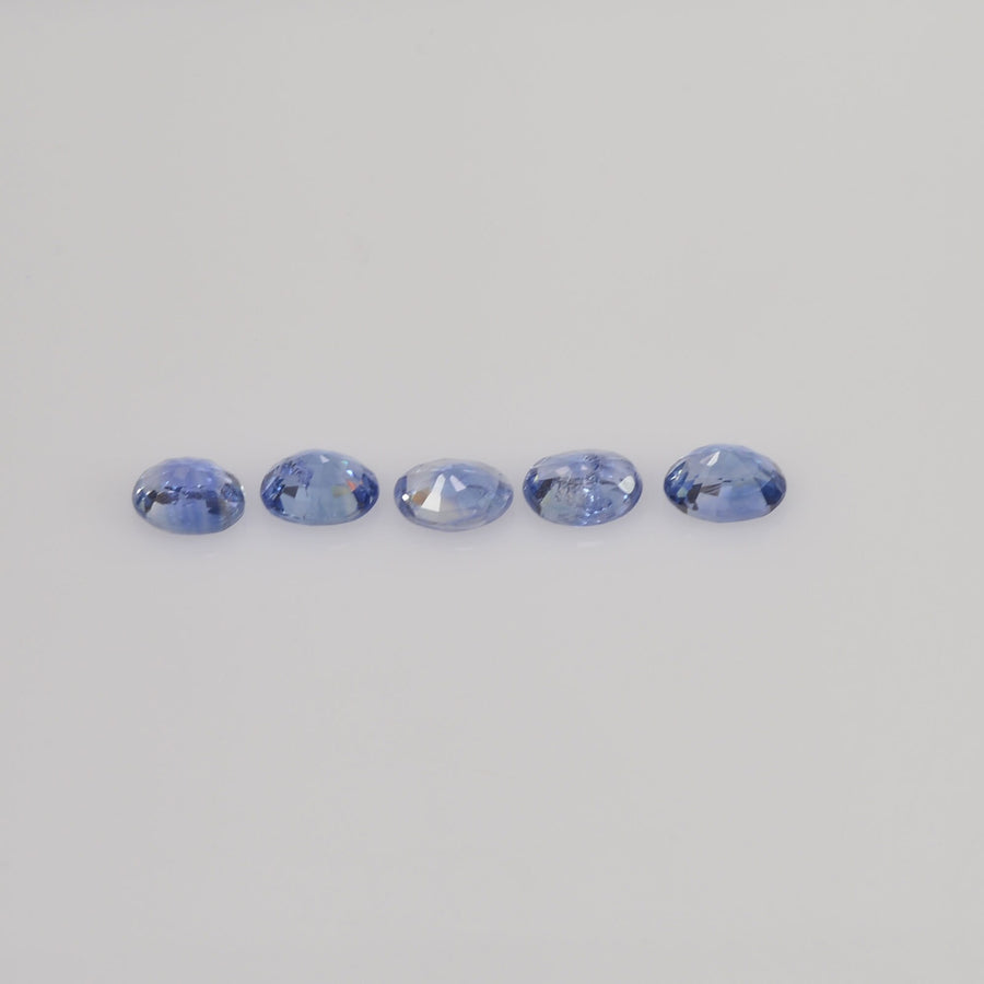 4x3 Natural Calibrated Sri Lanka Blue Sapphire Loose Gemstone Oval Cut