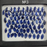 9x4.5 MM Natural Blue Sapphire Marquise Cut | 6 Different Grades | Varieties Of Color & Clarity | Deep / Medium / Pastel Blue | Calibrated