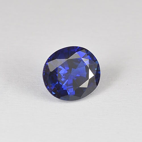 1.61 cts Natural Blue Sapphire Loose Gemstone Oval Cut Certified