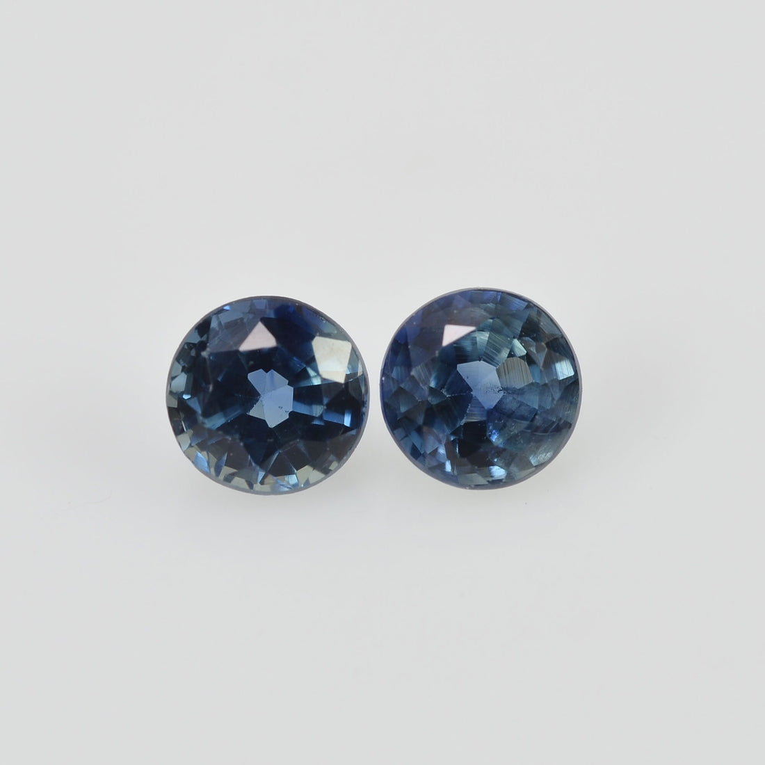 4.00 mm Natural Blue Sapphire Loose Pair Gemstone Round Cut