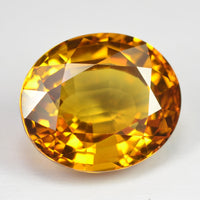 6.86 cts Natural Yellow Sapphire Loose Gemstone Oval Cut