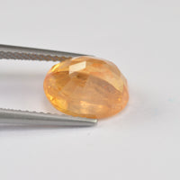4.94 cts Natural Yellow Sapphire Loose Gemstone Oval Cut