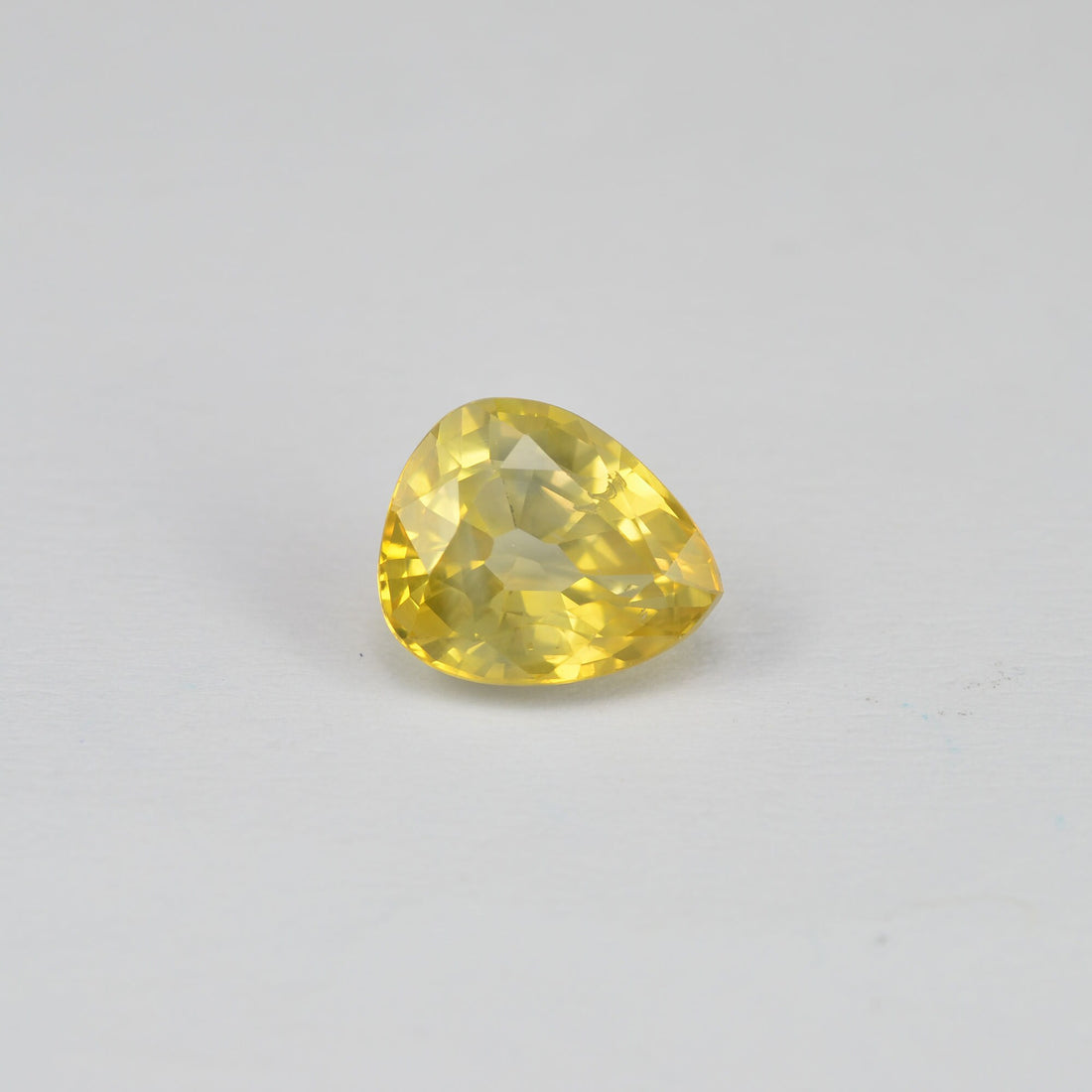 1.29 cts Natural Yellow Sapphire Loose Gemstone Pear Cut