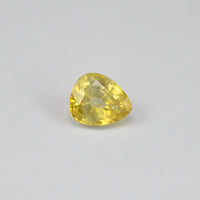 1.29 cts Natural Yellow Sapphire Loose Gemstone Pear Cut