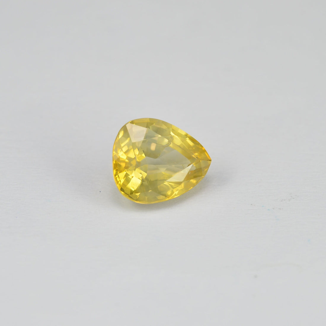 1.29 cts Natural Yellow Sapphire Loose Gemstone Pear Cut