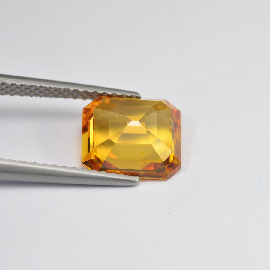 2.89 cts Natural Yellow Sapphire Loose Gemstone Emerald Cut