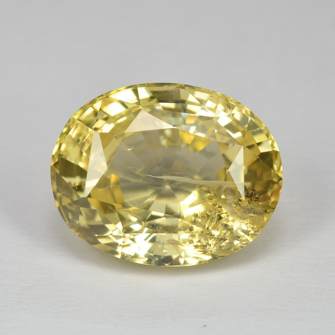 4.33 cts Natural Yellow Sapphire Loose Gemstone Oval Cut