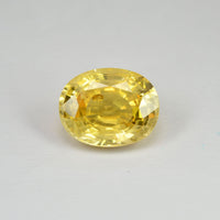 4.30 cts Natural Yellow Sapphire Loose Gemstone Oval Cut