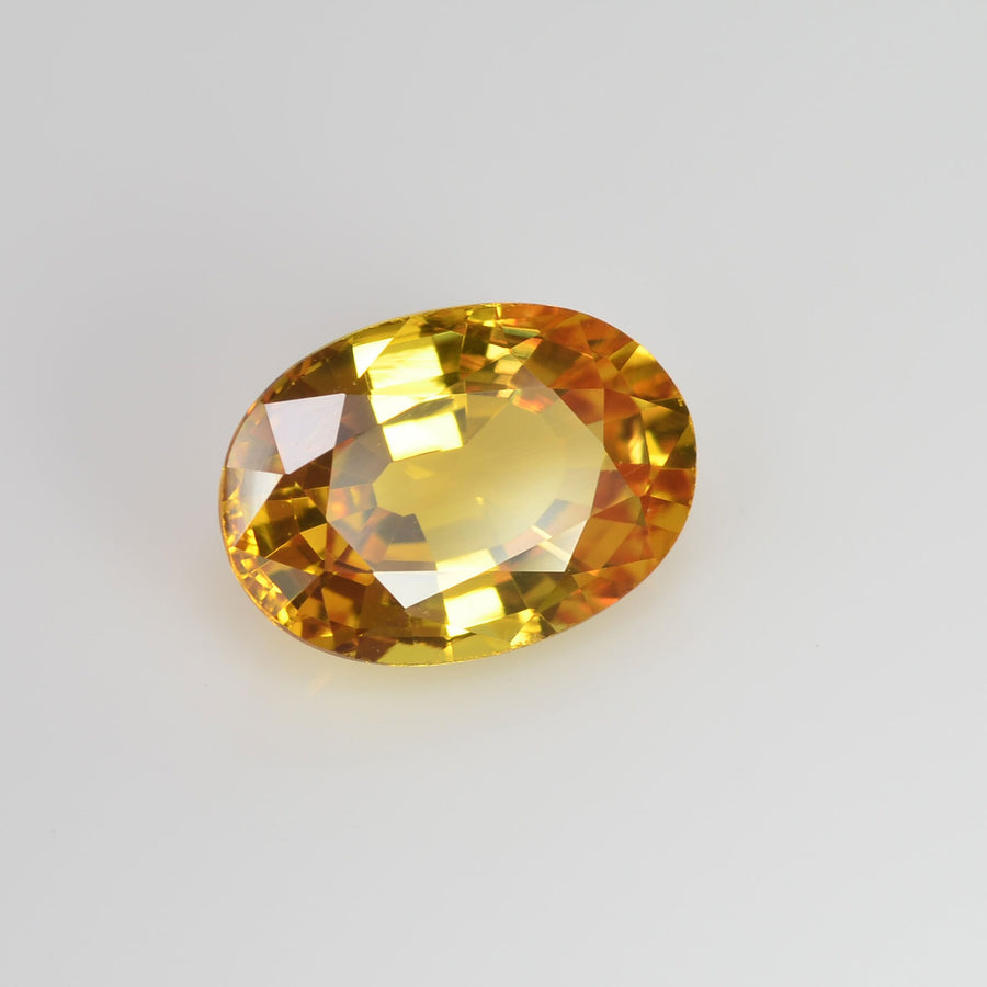 5.48 cts Natural Yellow Sapphire Loose Gemstone Oval Cut