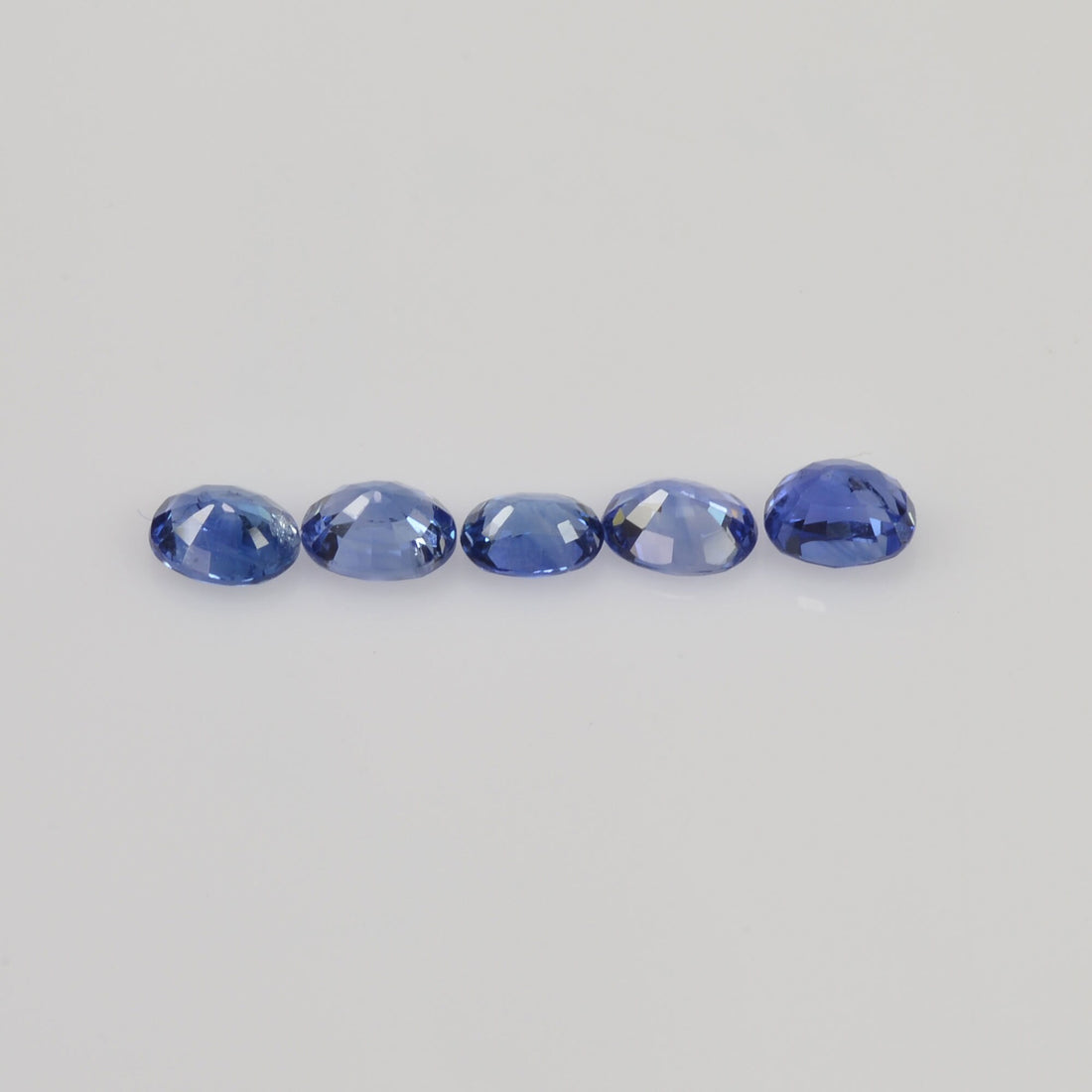 4.5x3.5 Natural Calibrated Sri Lanka Blue Sapphire Loose Gemstone Oval Cut