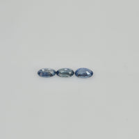 5x3 mm Natural Calibrated Blue Sapphire Loose Gemstone Oval Cut