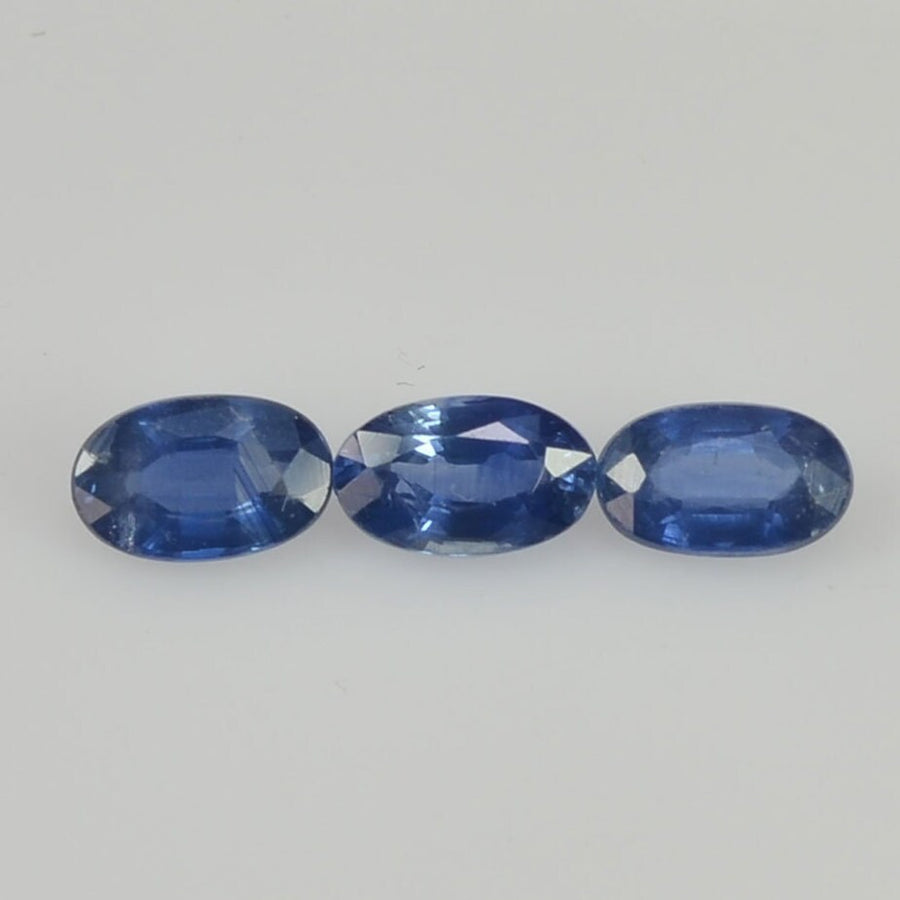 5x3 mm Natural Calibrated Blue Sapphire Loose Gemstone Oval Cut