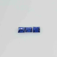 2.5 -4.00 mm Natural Calibrated Blue Sapphire Loose Gemstone Square Cut - Thai Gems Export Ltd.