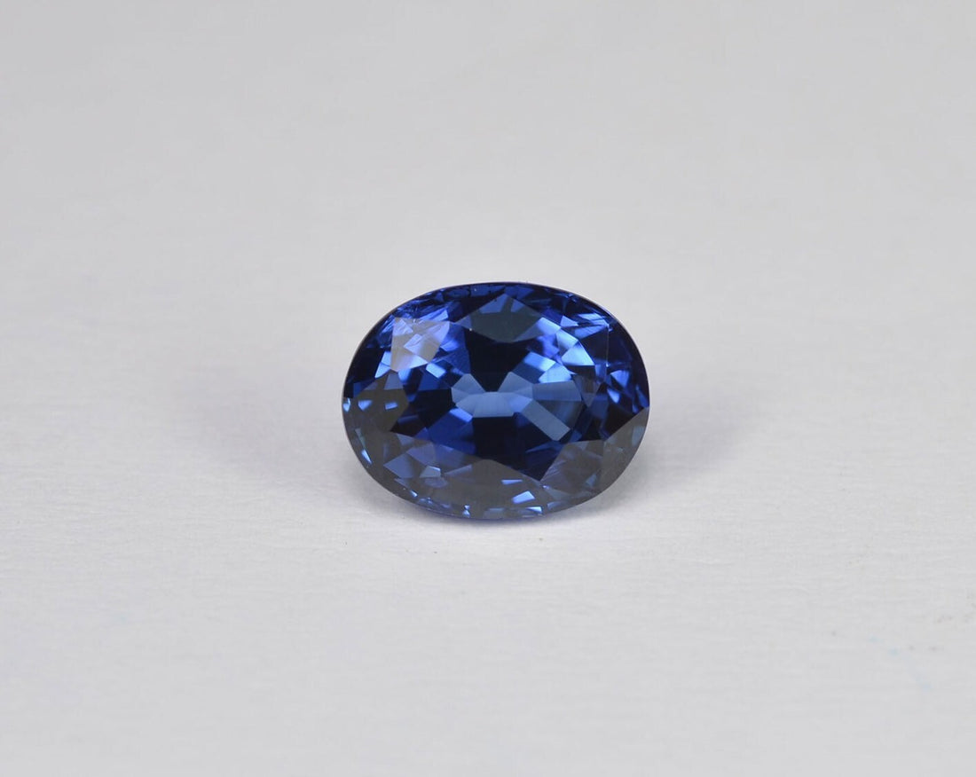 0.91 cts Natural Blue Sapphire Loose Gemstone Oval Cut Certified