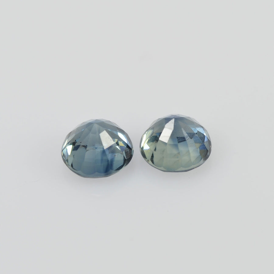 4.00 mm Natural Blue Sapphire Loose Pair Gemstone Round Cut