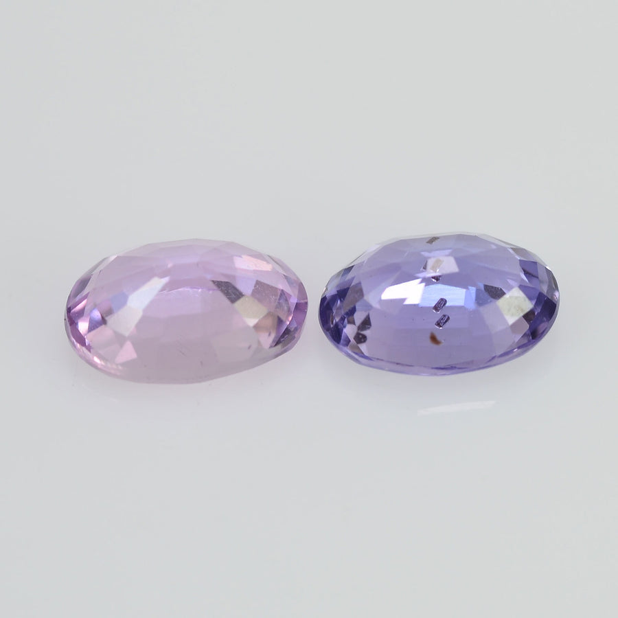 1.27 cts Natural Fancy Sapphire Loose Pair Gemstone Oval Cut
