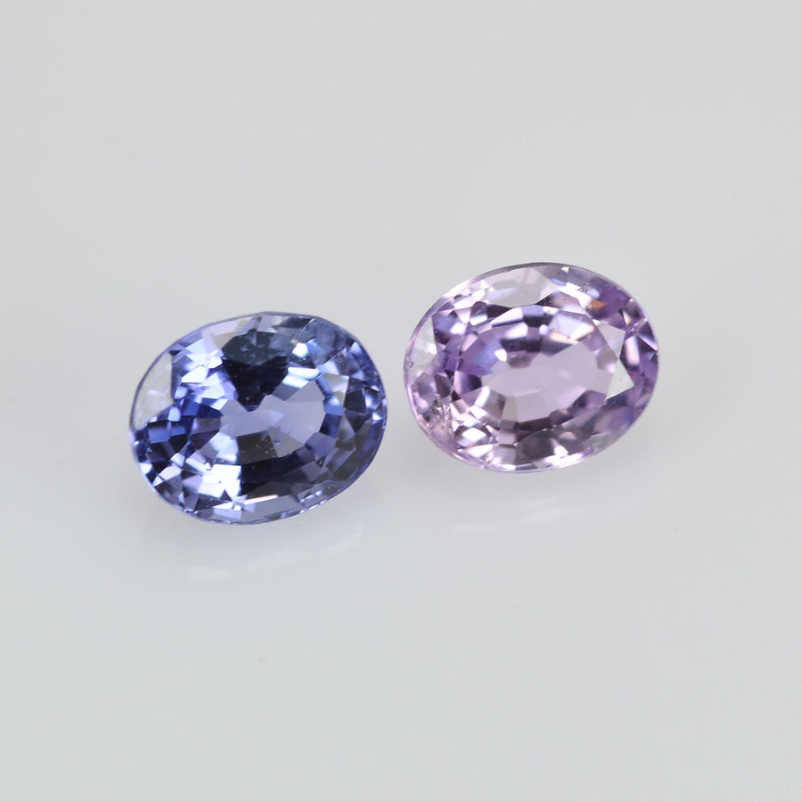 0.96 cts Natural Fancy Sapphire Loose Pair Gemstone Oval Cut