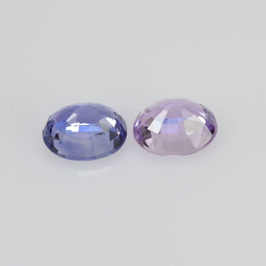 0.96 cts Natural Fancy Sapphire Loose Pair Gemstone Oval Cut