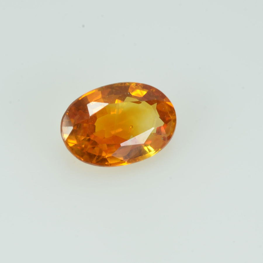 0.55 cts Natural Orange Sapphire Loose Gemstone Oval Cut