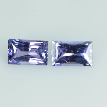 1.51 cts Natural Fancy Sapphire Loose Pair Gemstone Baguette Cut