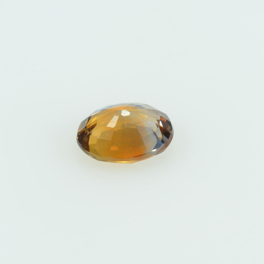 0.42 cts Natural Orange Sapphire Loose Gemstone Oval Cut