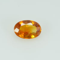 0.55 cts Natural Orange Sapphire Loose Gemstone Oval Cut