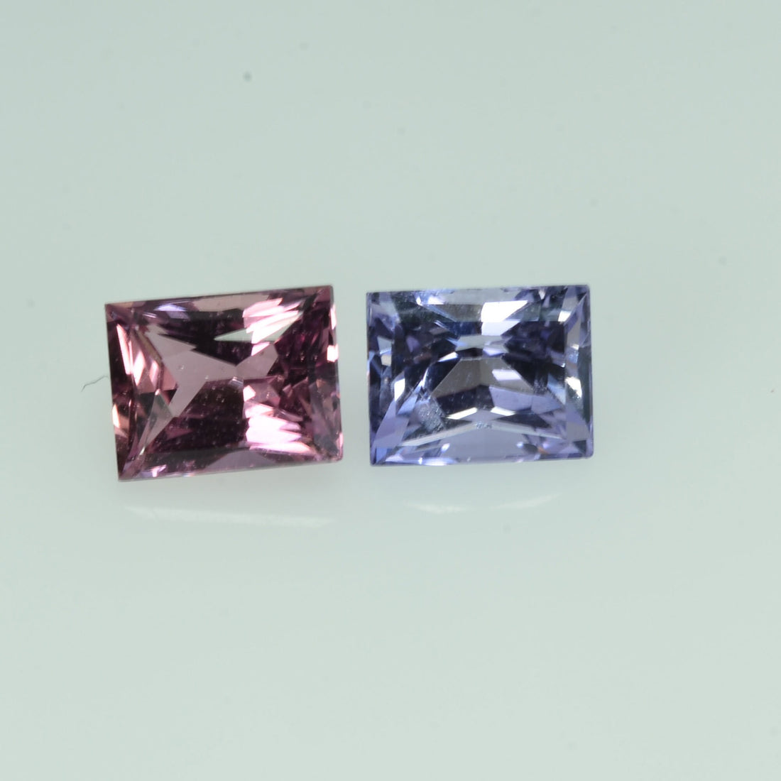 0.91 cts Natural Fancy Sapphire Loose Pair Gemstone Baguette Cut