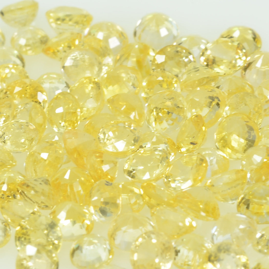 3.0 mm Natural Yellow Sapphire Loose Gemstone Round Cut