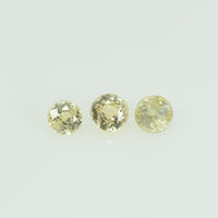 3.0 mm Natural Yellow Sapphire Loose Gemstone Round Cut