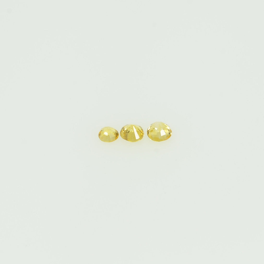 1.4-1.7 mm lot Natural Yellow Sapphire Loose Gemstone Round Cut