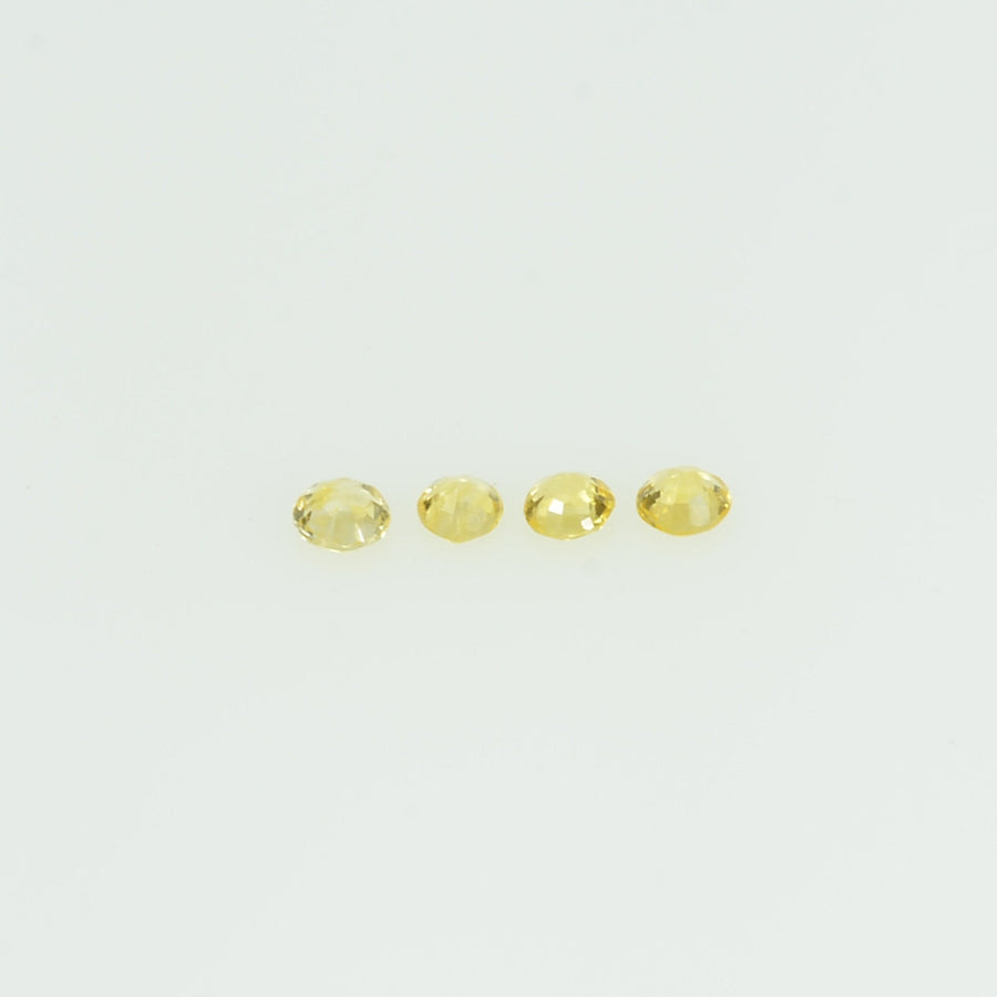 1.4-1.7 mm lot Natural Yellow Sapphire Loose Gemstone Round Cut