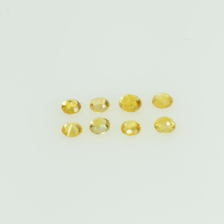 1.4-1.7 mm lot Natural Yellow Sapphire Loose Gemstone Round Cut