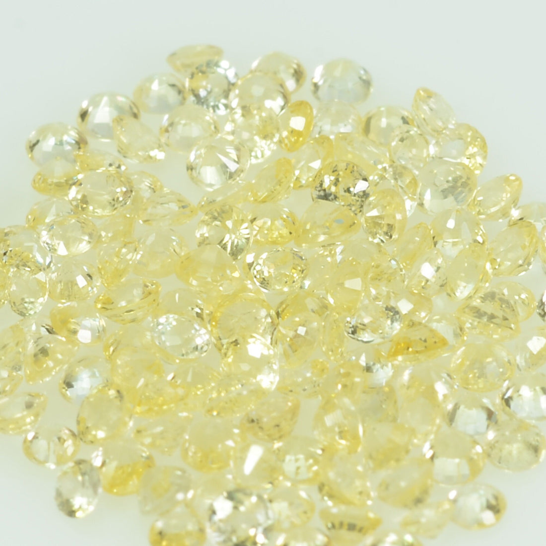 2.0 mm Natural YellowSapphire Loose Gemstone Round Cut