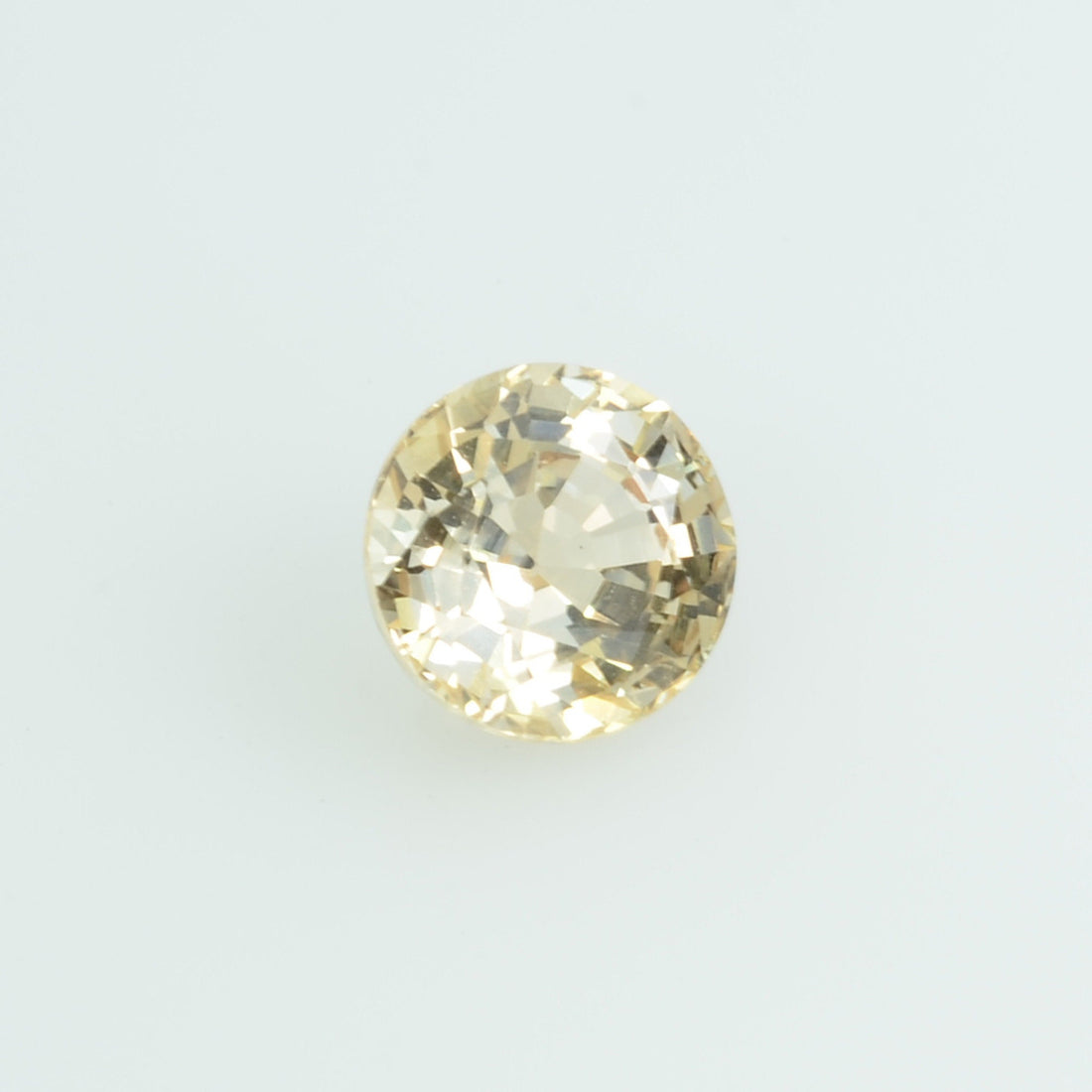 0.74 Cts Natural Yellow Sapphire Loose Gemstone Round Cut