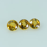 4.0 mm Natural Yellow Sapphire Loose Gemstone Round Cut