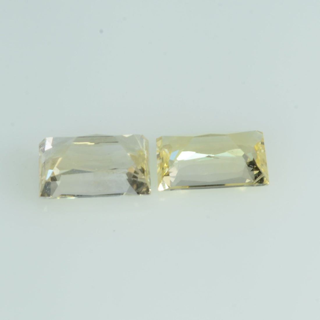 1.34 Cts Natural Fancy Sapphire Loose Pair Gemstone Square Baguette Cut