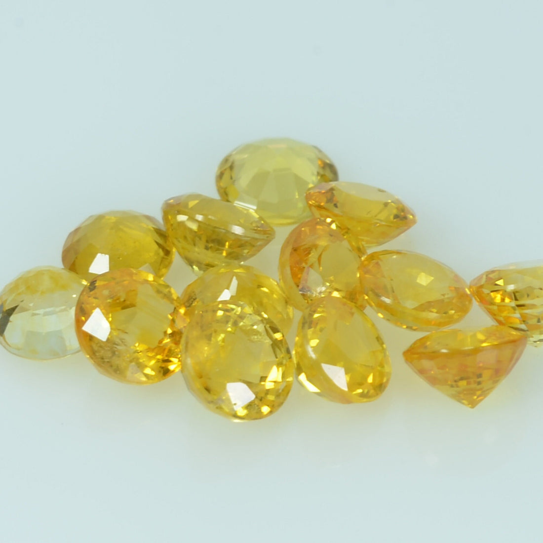 4.0 mm Natural Yellow Sapphire Loose Gemstone Round Cut