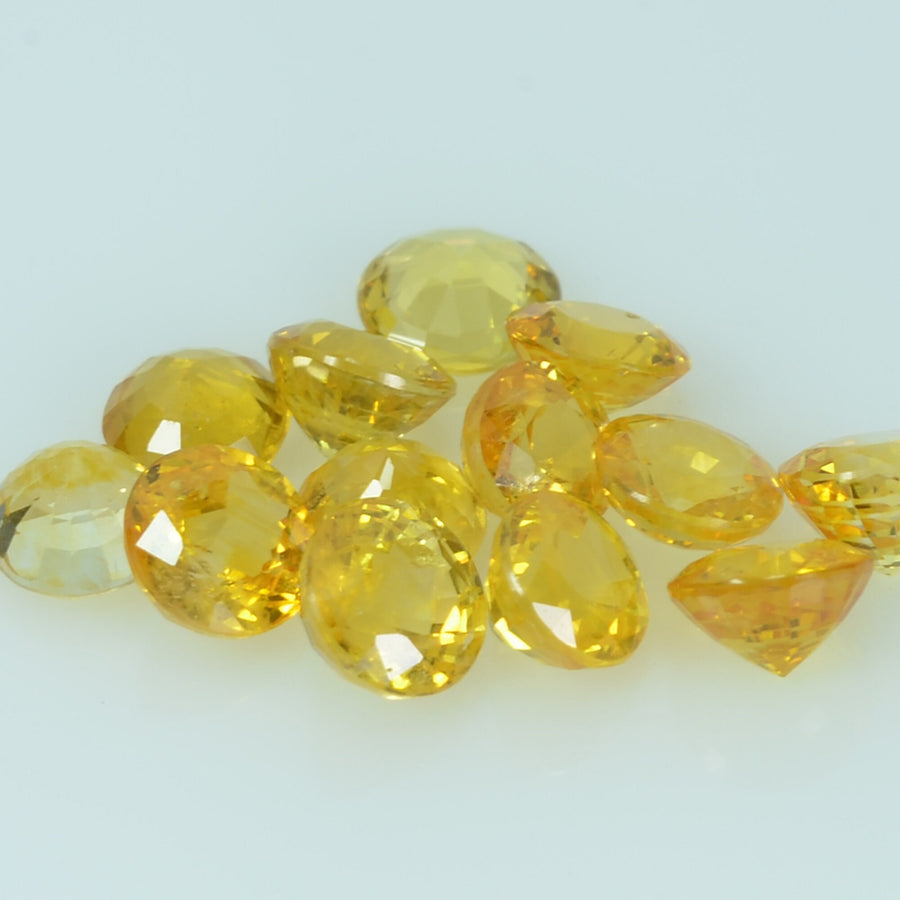 4.0 mm Natural Yellow Sapphire Loose Gemstone Round Cut